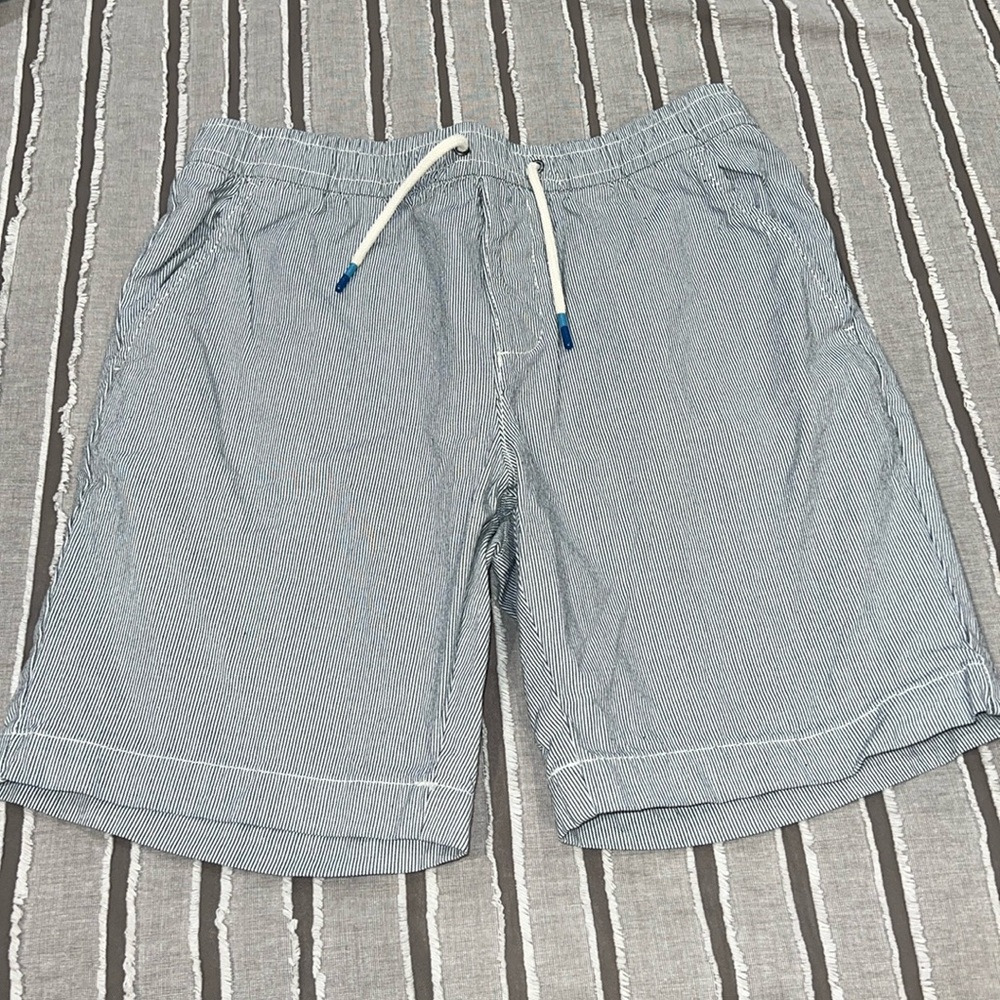 Boys GAP SZ XXL pull on shorts in blue and white stripe